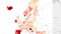 Land take intensity within NUTS3 regions