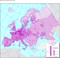 Air emissions of PCB, 1990