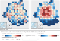 Combined risk to health from road traffic noise and nitogen dioxide (NO2) levels (example of Brussels)