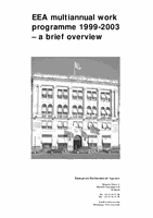 Programa de trabajo plurianual de la AEMA 1999-2003 – una breve visión de conjun