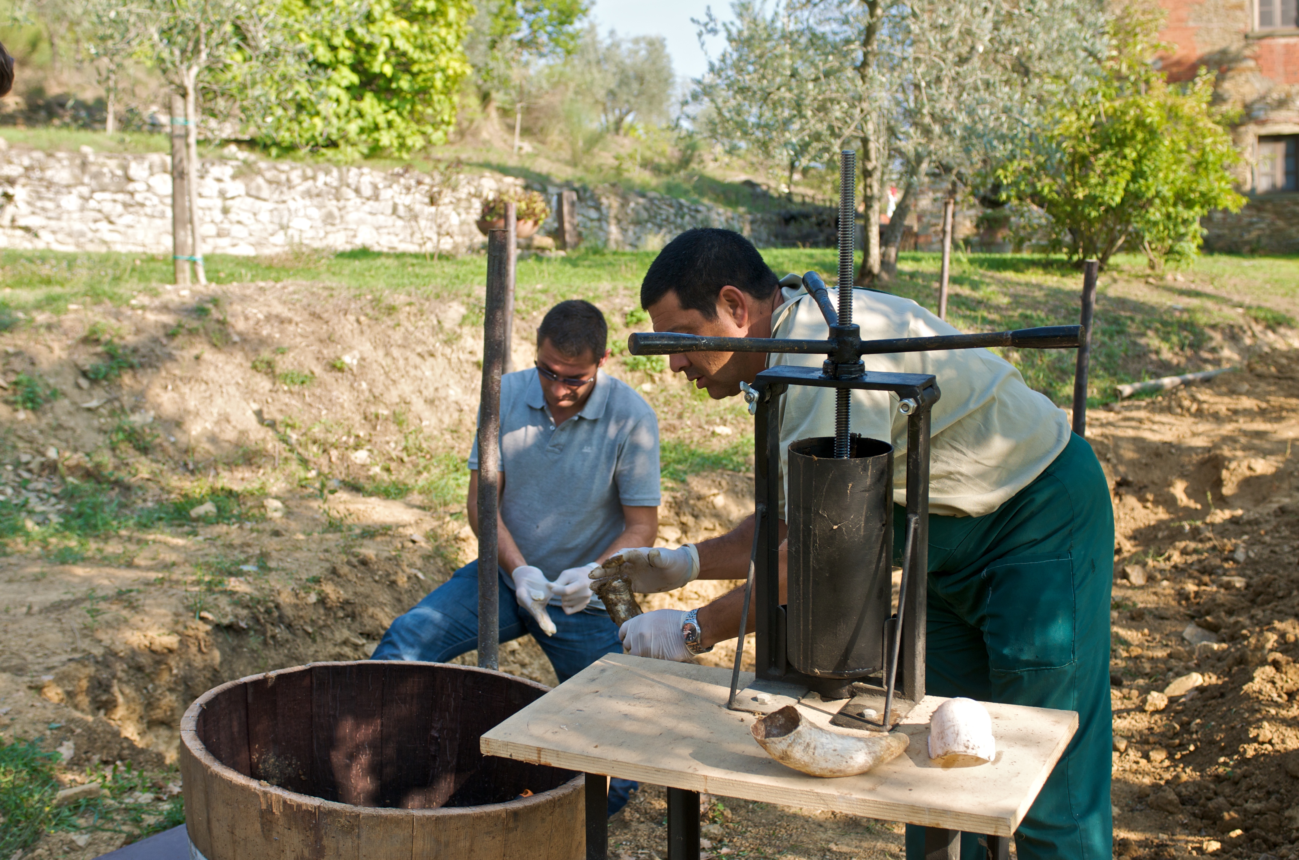 Étalement de compost