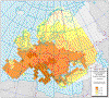 Concentrazioni massime giornaliere estive di ozono (Cliccare per ingrandire)