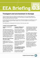 EEA Briefing 3/2004 - It-Trasport u l-ambjent fl-Ewropa