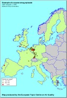 Air pollution in the European Union - Exceedance of ozone threshold values in 1995 and summer 1996 - Part I