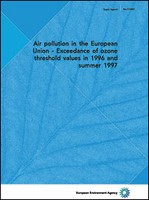 Air pollution in the European Union - Exceedance of ozone threshold values in 1996 and summer 1997