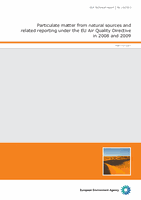 Particulate matter from natural sources and related reporting under the EU Air Quality Directive in 2008 and 2009