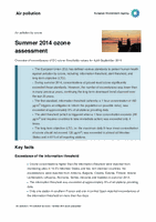 Summer 2014 ozone assessment