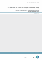 Air pollution by ozone in Europe in summer 2005