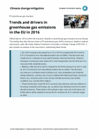 Trends and drivers in greenhouse gas emissions in the EU in 2016 