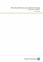 Why did GHG emissions decrease in the EU in 2012?