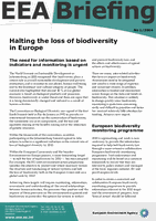 EEA Briefing 1/2004 - Zaustavitev zmanjševanja biotske raznovrstnosti v Evropi