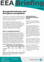 Energisubventioner och förnybara energikällor